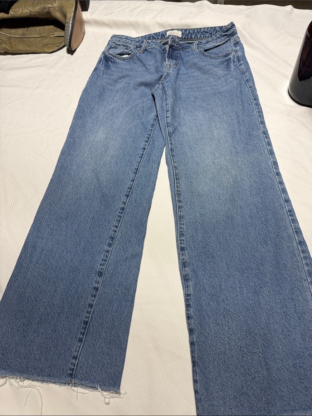 PacSun Light Blue low-Rise Wide Leg Jeans